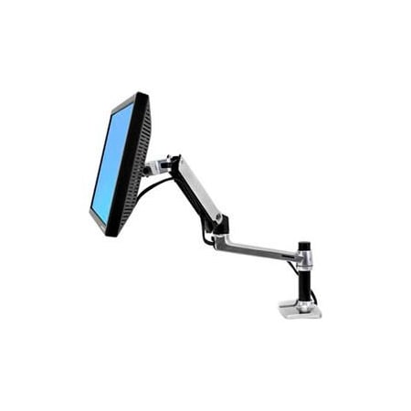 Ergotron Ergotron LX Desk Monitor Arm, Polished Aluminum 45-241-026